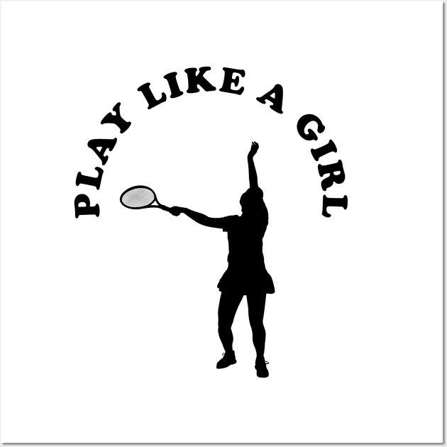 Play Like A Girl Wall Art by PrintedDesigns